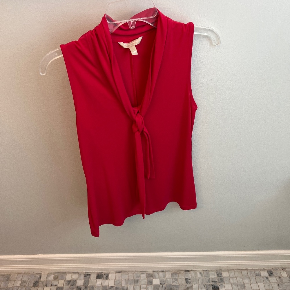 Red tank top, banana republic size small